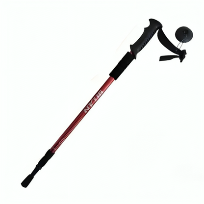 Collapsible Trekking Poles 4-Section Aluminum Hiking Sticks Adjustable 25-53 in for Men Women Trail Walking Backpacking Mountains