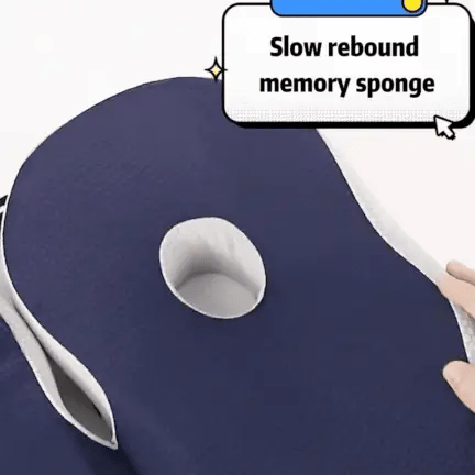 ComfortFlex | Coussin d'assise ergonomique en mousse à mémoire de forme pour le soulagement des points de pression | Idéal pour le bureau et la maison