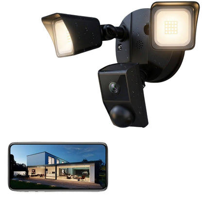 Projecteur de sécurité à LED puissant avec caméra et détection de mouvement