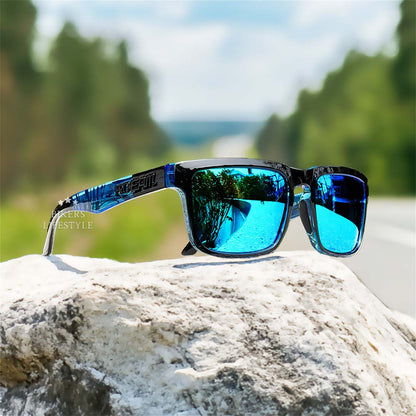 Motorcycle Riding Sunglasses – Glare Blocking Anti-Blue Light Eyewear for Bikers & Commuters | UV400 Shield