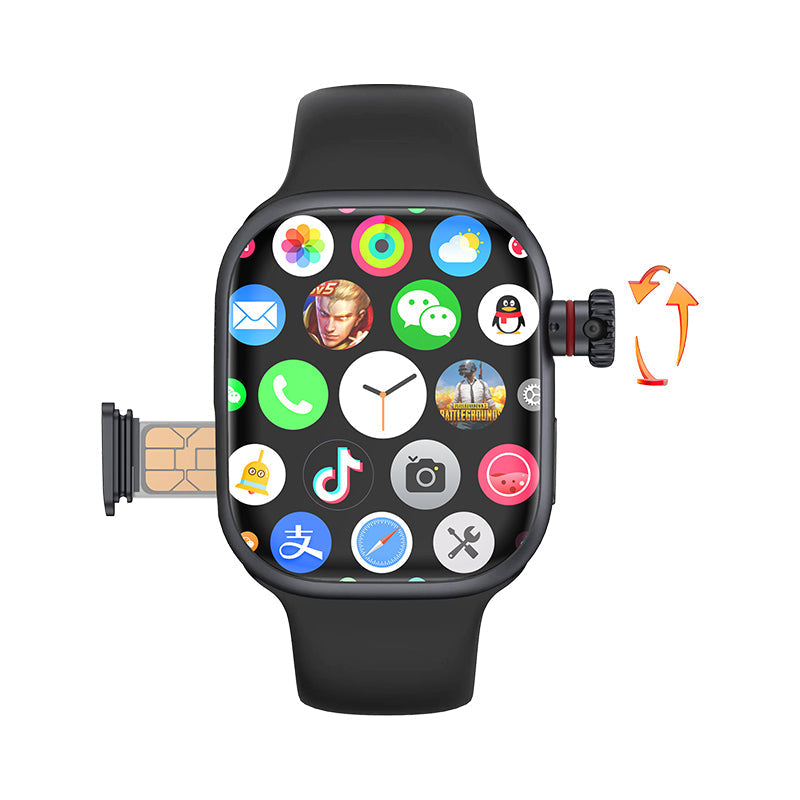 VWAR S9 | 4G Smartwatch with AMOLED Display & Retractable Camera | Enhanced Connectivity for Everyday Use