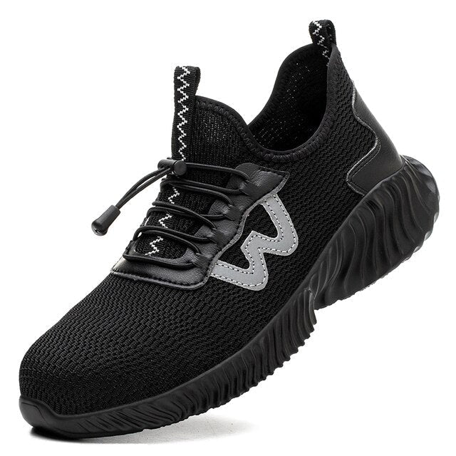 Steel Toe Work Boots for Men Wide Fit S3 Safety Shoes Slip-Resistant Waterproof Construction Industrial Warehouse Boots Oil-Resistant