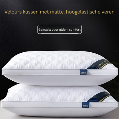 Quilted Hypoallergenic Pillow Set – 2-Pack Breathable 3D Fill Pillows for Neck Support & All-Season Comfort