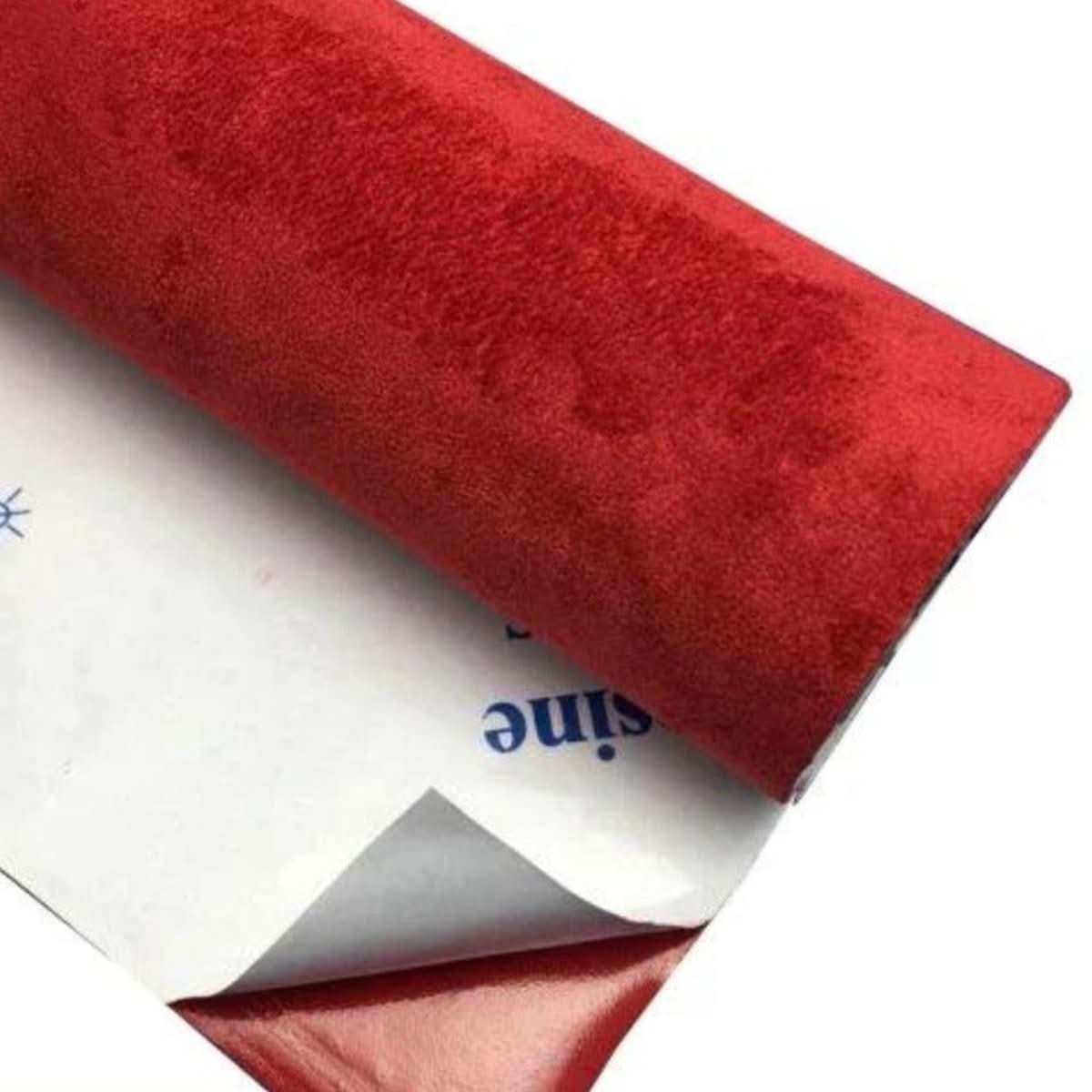 Velvet Fabric Roll | Self-Adhesive Textile with Easy Application | Luxurious Finish for Home Decor