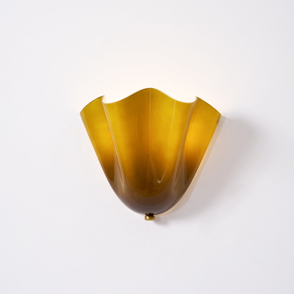 Dual-Socket Sconce Light with Textured Glass Shade in Warm Tones for Entryways & Powder Rooms