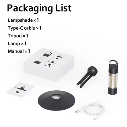 Versatile Camping Light | Adjustable Rechargeable Lantern with Waterproof Design | Portable Illumination for Outdoor Adventures
