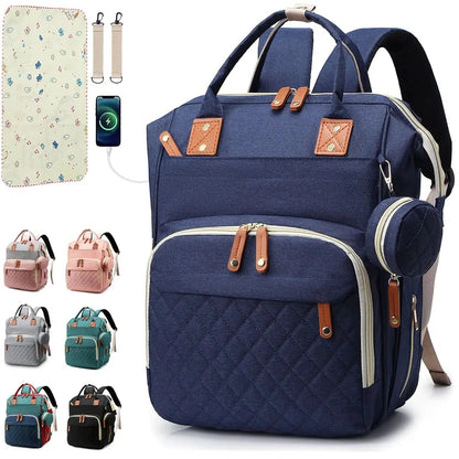 PARENTGO – Versatile diaper bag backpack with changing pad and pacifier case
