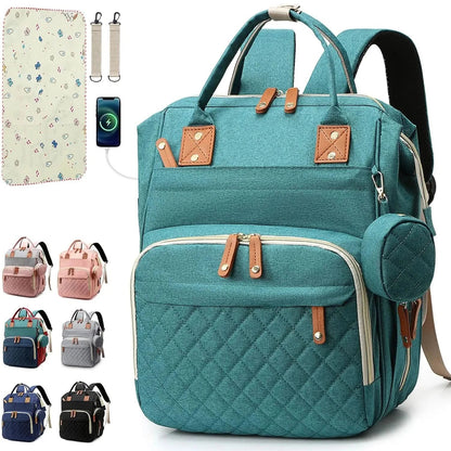 PARENTGO – Versatile diaper bag backpack with changing pad and pacifier case