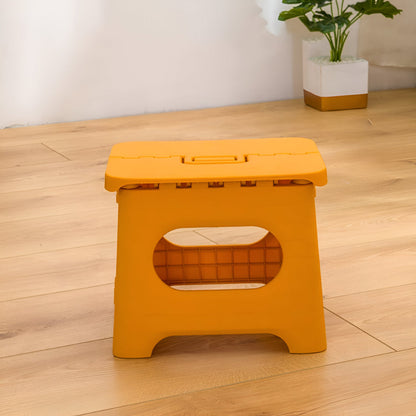 Versatile Folding Step Stool | Lightweight Plastic Design with Portable Handle for Easy Reach