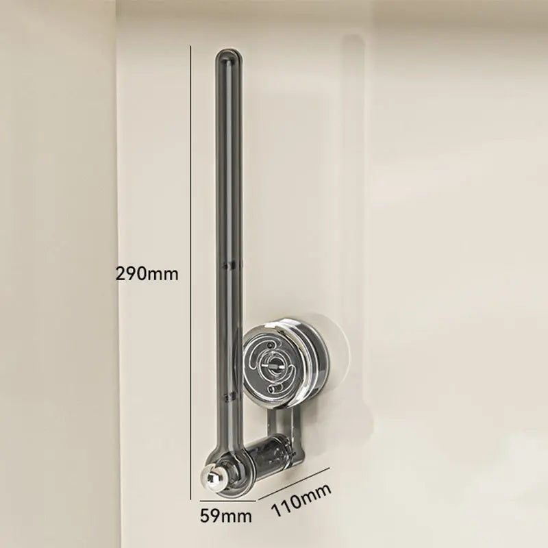 Versatile Kitchen Towel Holder with 180° Rotating Design | Drill-Free Suction Cup for Easy Access