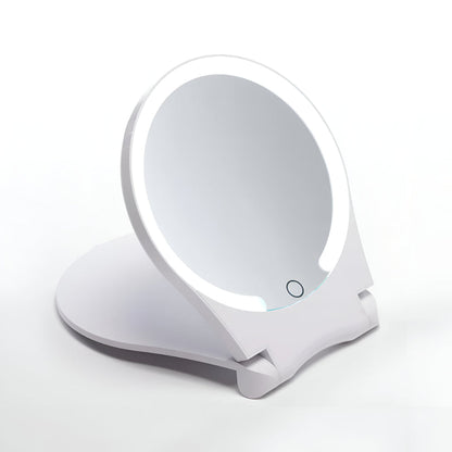Versatile Makeup Mirror | 10X Magnification with LED Lights | Compact Design for Travel