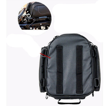 Motorcycle Bags, Water Resistant Motorcycle Tail Bag with Expandable Base and Shoulder Strap, Motorcycle Luggage