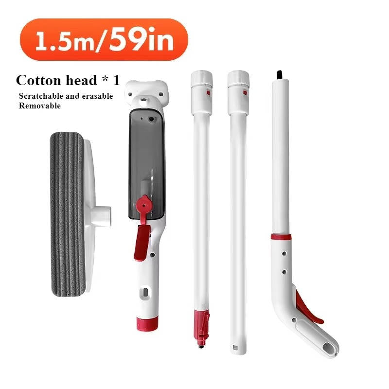 Versatile Telescopic Window Cleaner with Ergonomic Handle | Adjustable Reach for Streak-Free Shine