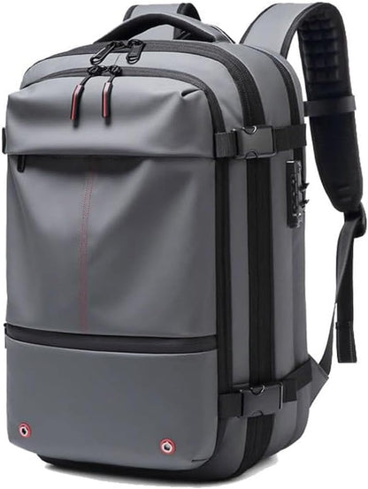 Versatile Travel Backpack | Expandable Compression Design with Anti-Theft Lock | Water-Repellent for Secure Storage