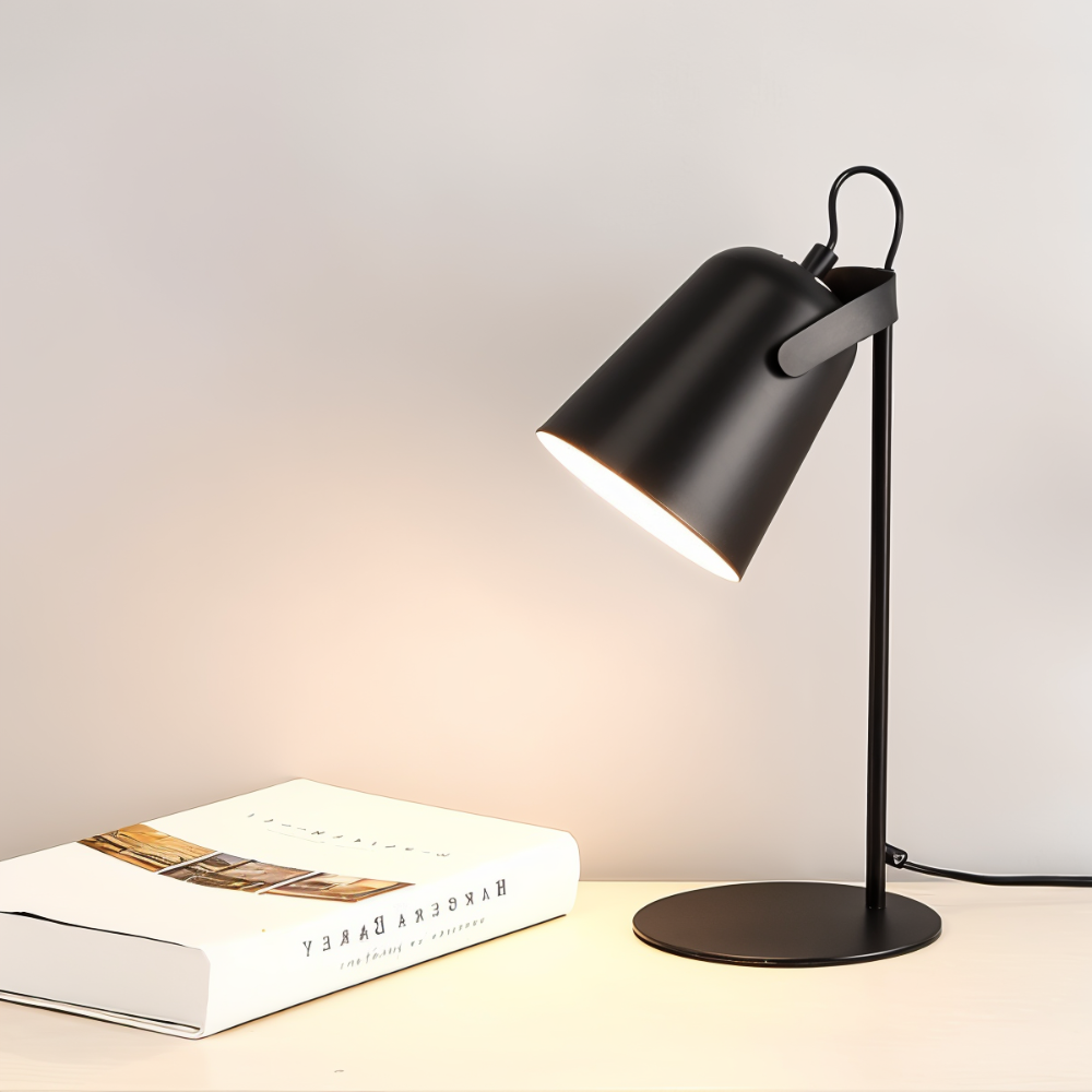 Adjustable Swivel Desk Lamp with Rotating Head – Eye-Friendly LED Task Light for Home Office, Study, Reading & Bedside
