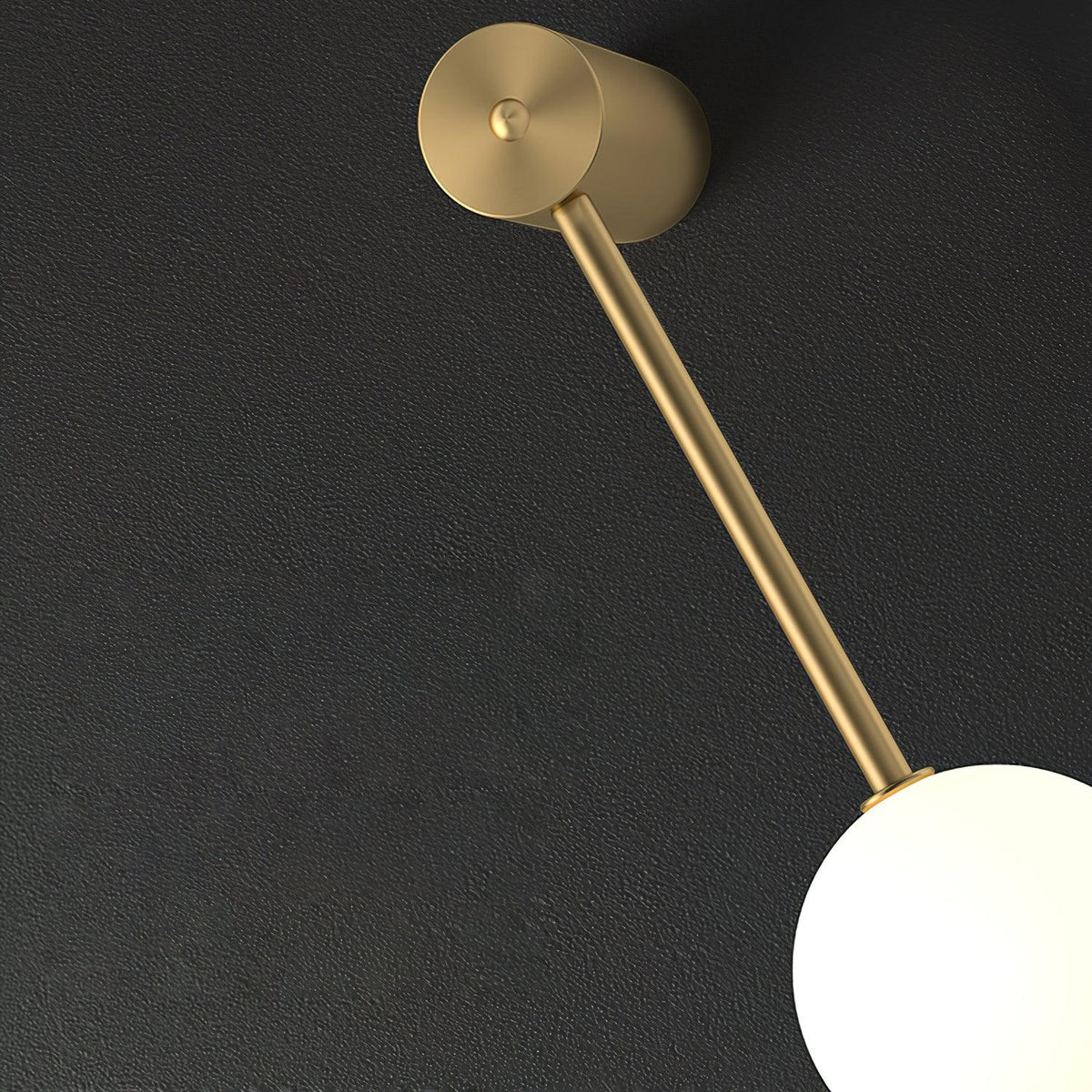 Vertical Multi-Globe LED Wall Sconce Brass Finish Adjustable Height Indoor Hallway Staircase Entry Lighting Modern Metal Glass Fixture 3-6 L