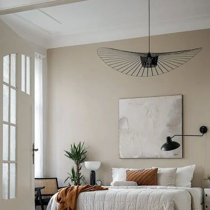 Sculptural Suspended Fixture with Adjustable Drop 59 in Diameter for Dining Tables & Open Floor Plans Kitchen Islands Modern Statement Overh