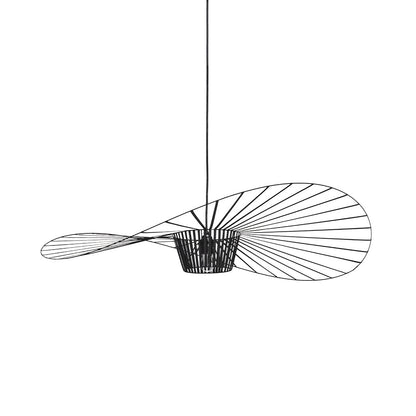 Oversized Drop Ceiling Fixture with Adjustable 59 in Cable for Open-Concept Kitchens & Dining Areas | Wide Sculptural Shade | E27 Socket | M
