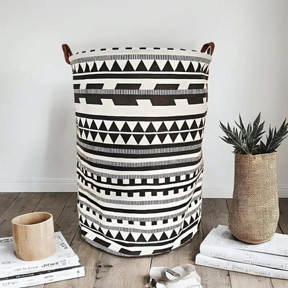Panier à linge Vero - Pliable, motif tribal, grande capacité