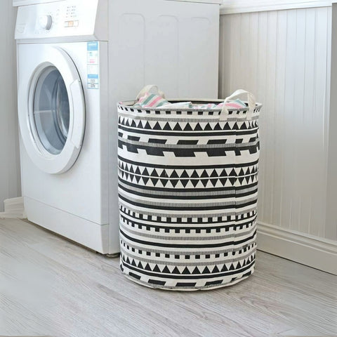 Panier à linge Vero - Pliable, motif tribal, grande capacité