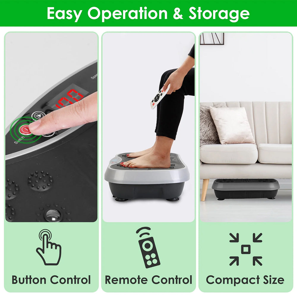 Ortekor Vibration Plate Machine with 120 Speed Settings | Full-Body Activation for Home Fitness
