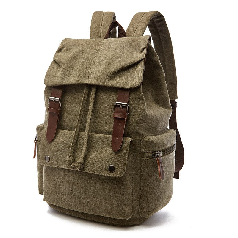 Classic Canvas Rucksack with Ample Storage for Daily Adventures