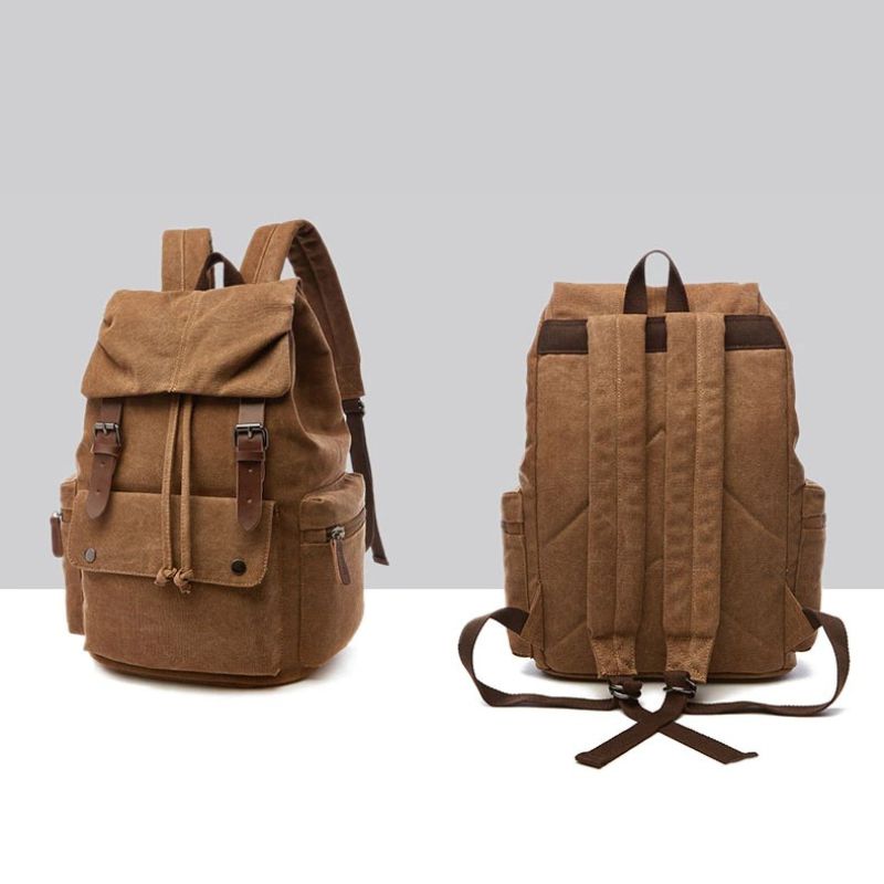Classic Canvas Rucksack with Ample Storage for Daily Adventures