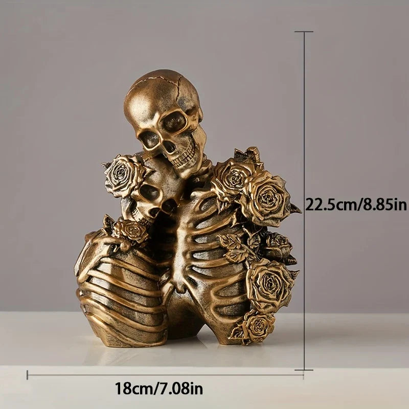 SkullMates™ - Vintage Elegant Gothic Skeleton Couple Figurine
