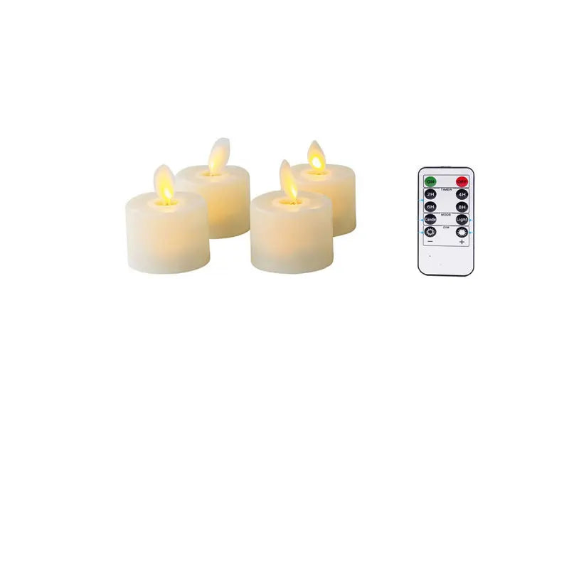 Battery-Operated Flickering LED Candles with Dancing Flame Effect for Home Decor, Dining Room Table Centerpieces, Weddings, Mantel Displays