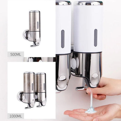 AquaGlide - Elegant Wall-Mounted Soap Dispenser with Premium Finish