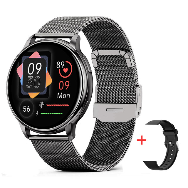 Montre connectée de suivi de santé avec moniteur de fréquence cardiaque, tension artérielle et analyse du sommeil pour la forme et le bien-être au quotidien