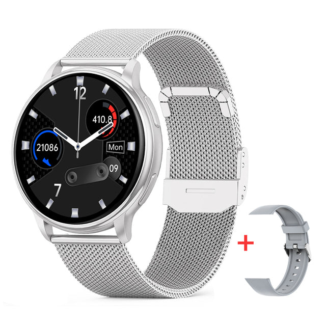 Montre connectée de suivi de santé avec moniteur de fréquence cardiaque, tension artérielle et analyse du sommeil pour la forme et le bien-être au quotidien
