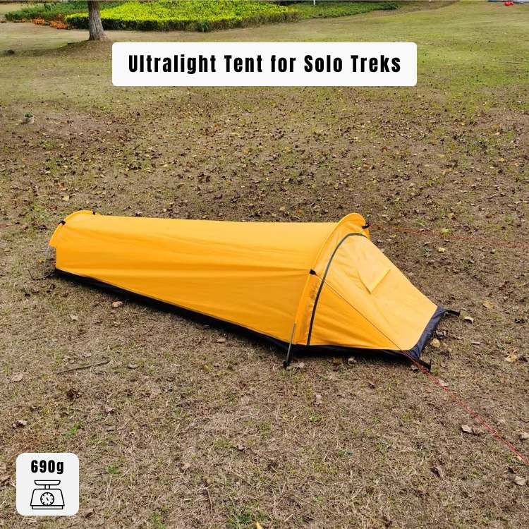 Ultralight Solo Camping Tent with Waterproof & Windproof Design | Compact Shelter for Hikers and Backpackers