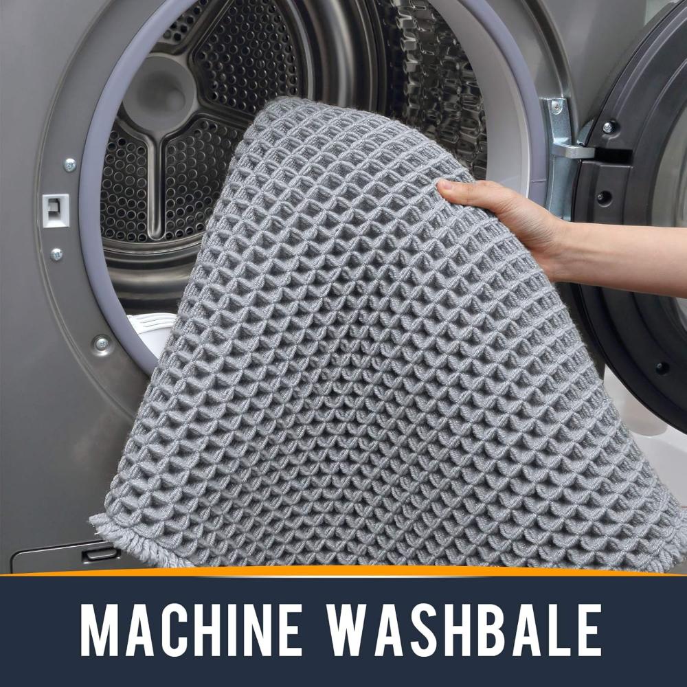 Waffle Bath Mat | Ultra-Absorbent Soft Material for Cozy Comfort