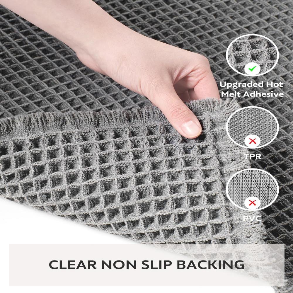 Waffle Bath Mat | Ultra-Absorbent Soft Material for Cozy Comfort