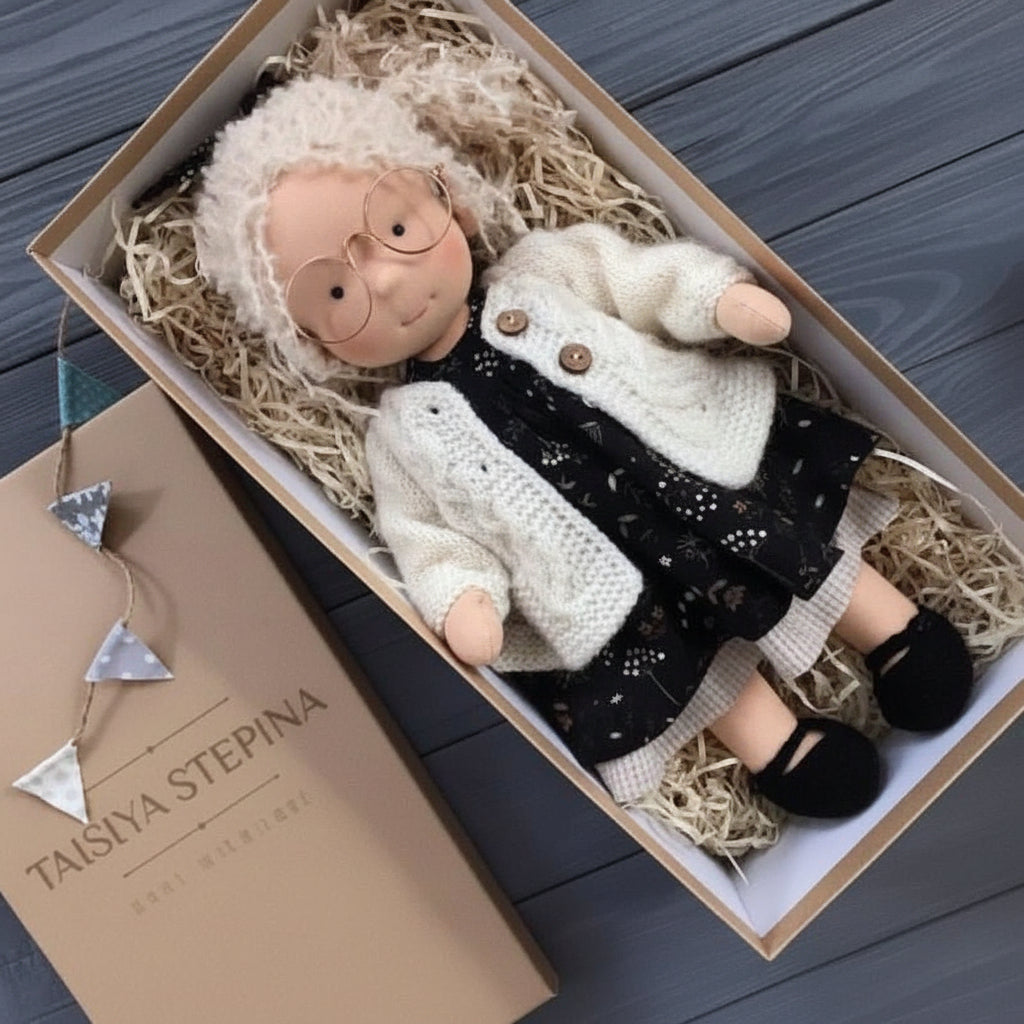 Cotton Plush Companion Doll for Creative Storytelling & Open-Ended Play | Handcrafted Soft Body Design for Kids