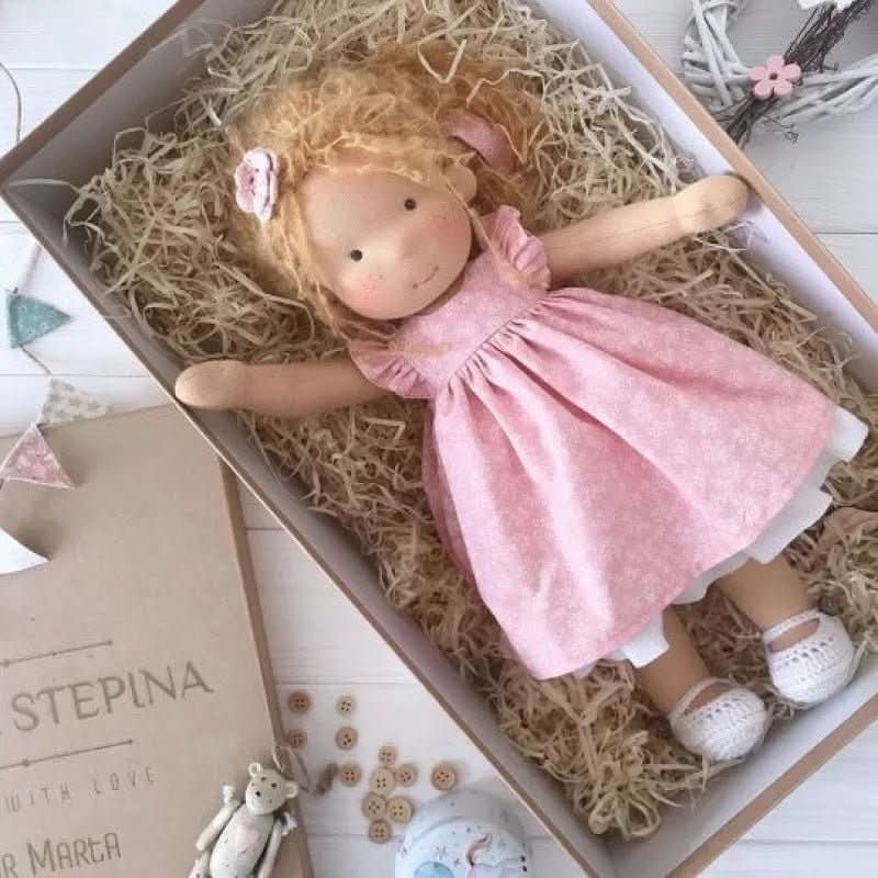 Cotton Plush Companion Doll for Creative Storytelling & Open-Ended Play | Handcrafted Soft Body Design for Kids