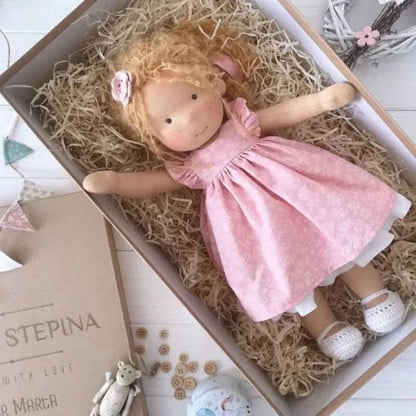 Cotton Plush Companion Doll for Creative Storytelling & Open-Ended Play | Handcrafted Soft Body Design for Kids