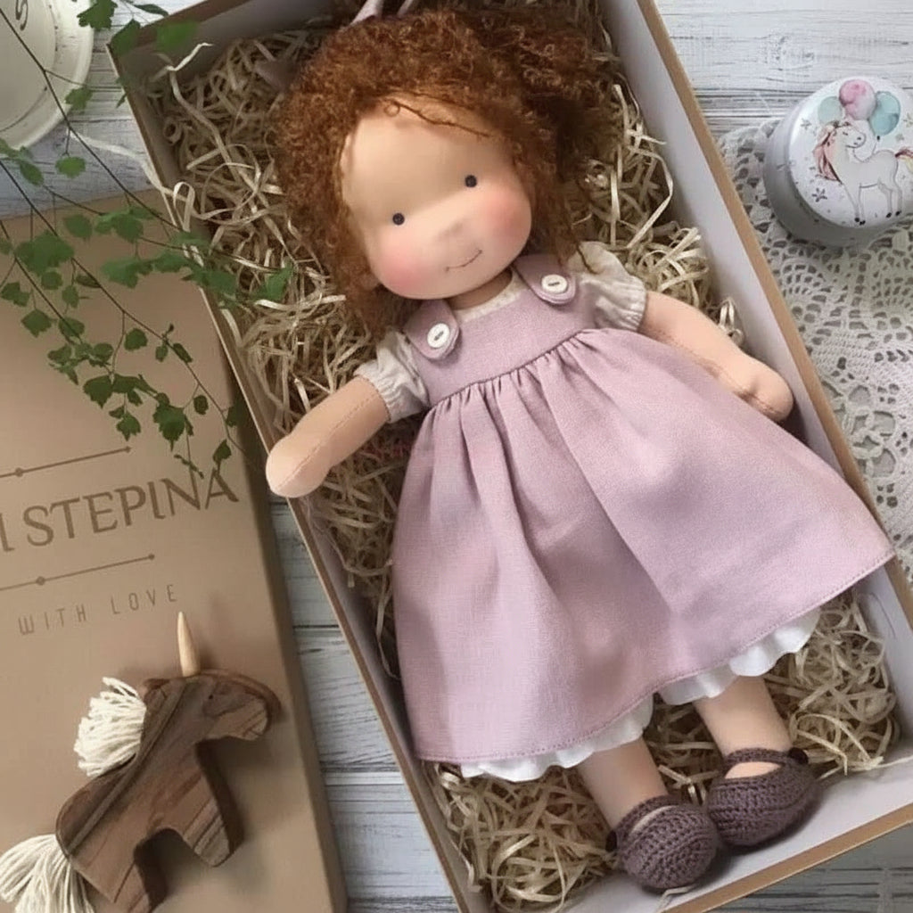 Cotton Plush Companion Doll for Creative Storytelling & Open-Ended Play | Handcrafted Soft Body Design for Kids
