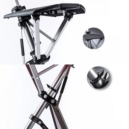 Folding Cane Chair with Seat - Lightweight Portable Walking Stick for Mobility