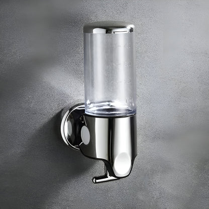 Wall-Mount Soap Dispenser for Bathroom & Kitchen | Space-Saving Metal Pump with Stainless Steel Finish & 17 oz Capacity | Liquid Soap