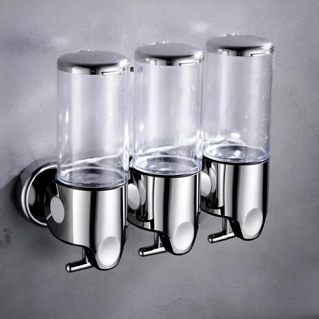 Wall-Mount Soap Dispenser for Bathroom & Kitchen | Space-Saving Metal Pump with Stainless Steel Finish & 17 oz Capacity | Liquid Soap