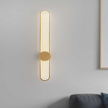 Adjustable LED Aluminum Sconce Light Fixture for Bedroom Living Room Study Modern Indoor Wall Lighting Black Gold Finish 24 35 47 Inch Verti