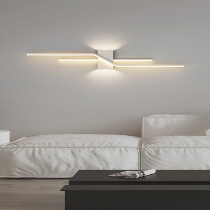 LED Wall Sconce Light 39 in Dimmable Metal Strip for Bedroom Living Room Hallway | Modern Interior Fixture with Color Temperature Control