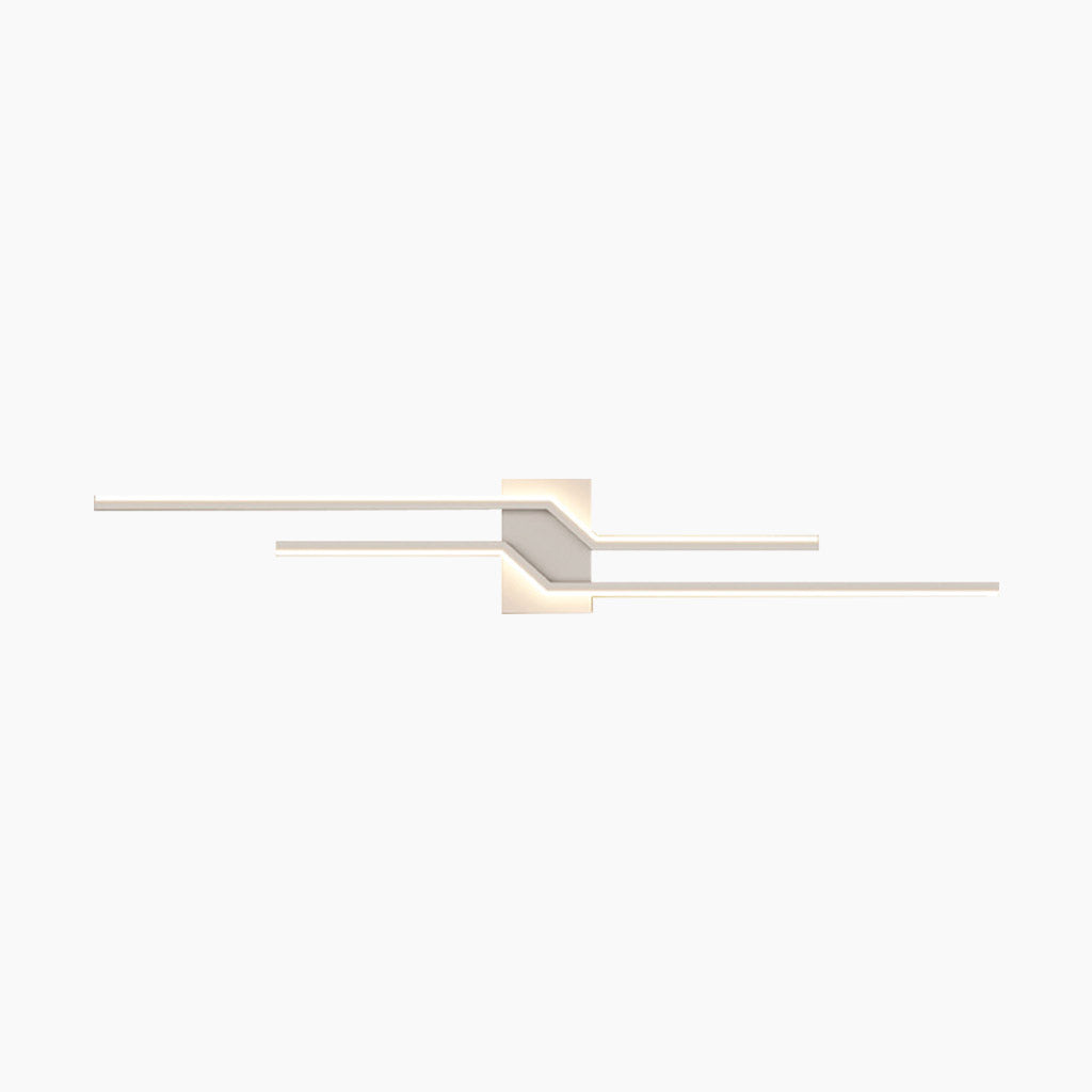 LED Wall Sconce Light 39 in Dimmable Metal Strip for Bedroom Living Room Hallway | Modern Interior Fixture with Color Temperature Control