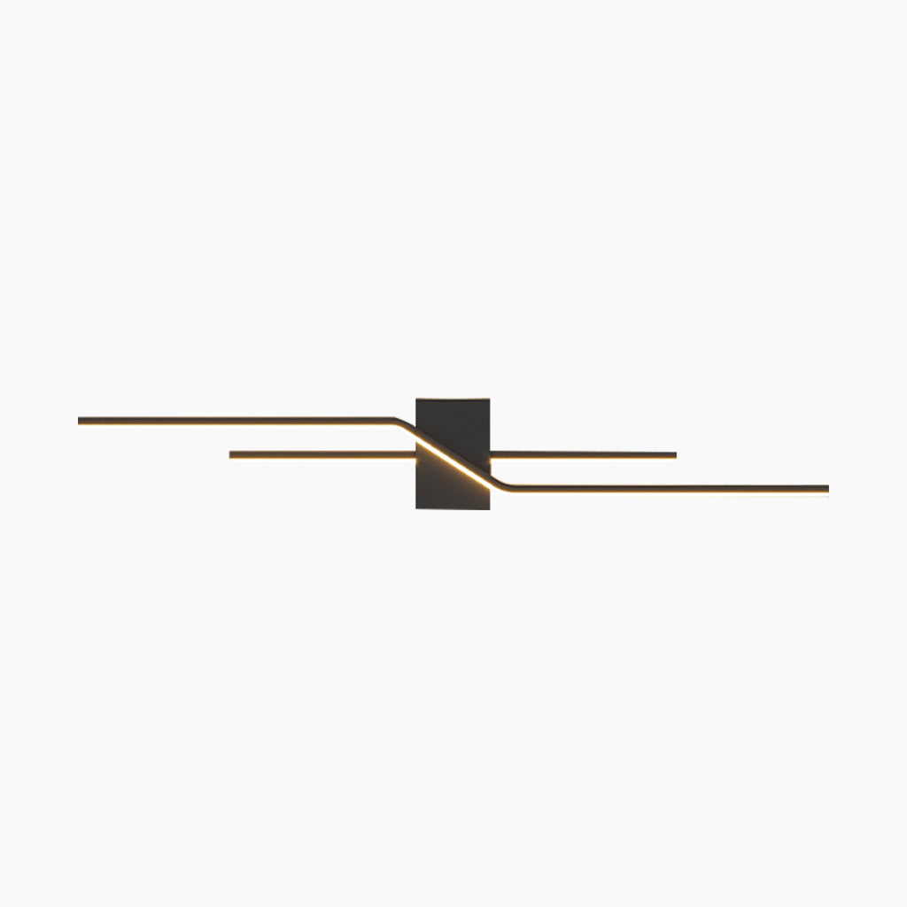 LED Wall Sconce Light 39 in Dimmable Metal Strip for Bedroom Living Room Hallway | Modern Interior Fixture with Color Temperature Control