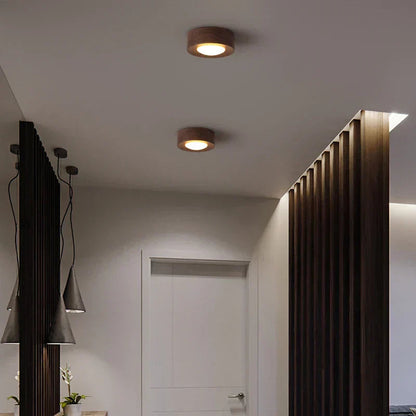 Wander Ceiling Lamp - Walnut Wood, LED Ceiling Light Fixture