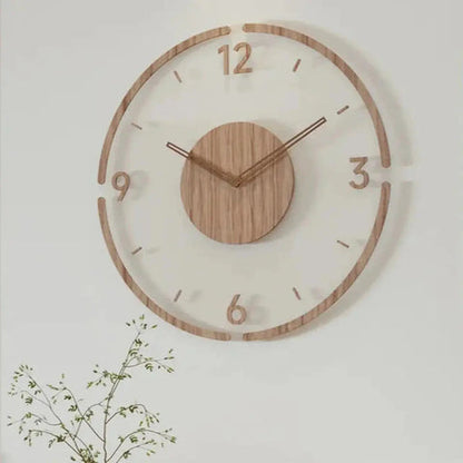 Wall Clock in Scandinavian Design | Silent Quartz Movement
