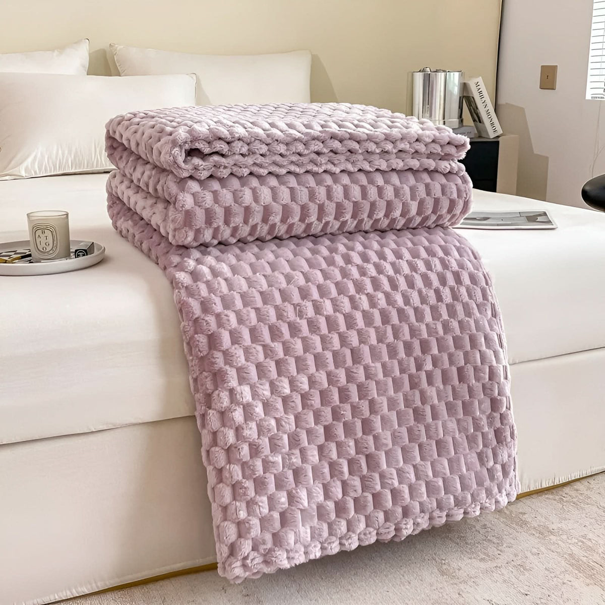 SCANDIVEIL – Couverture en microfibre pour une chaleur intérieure douce