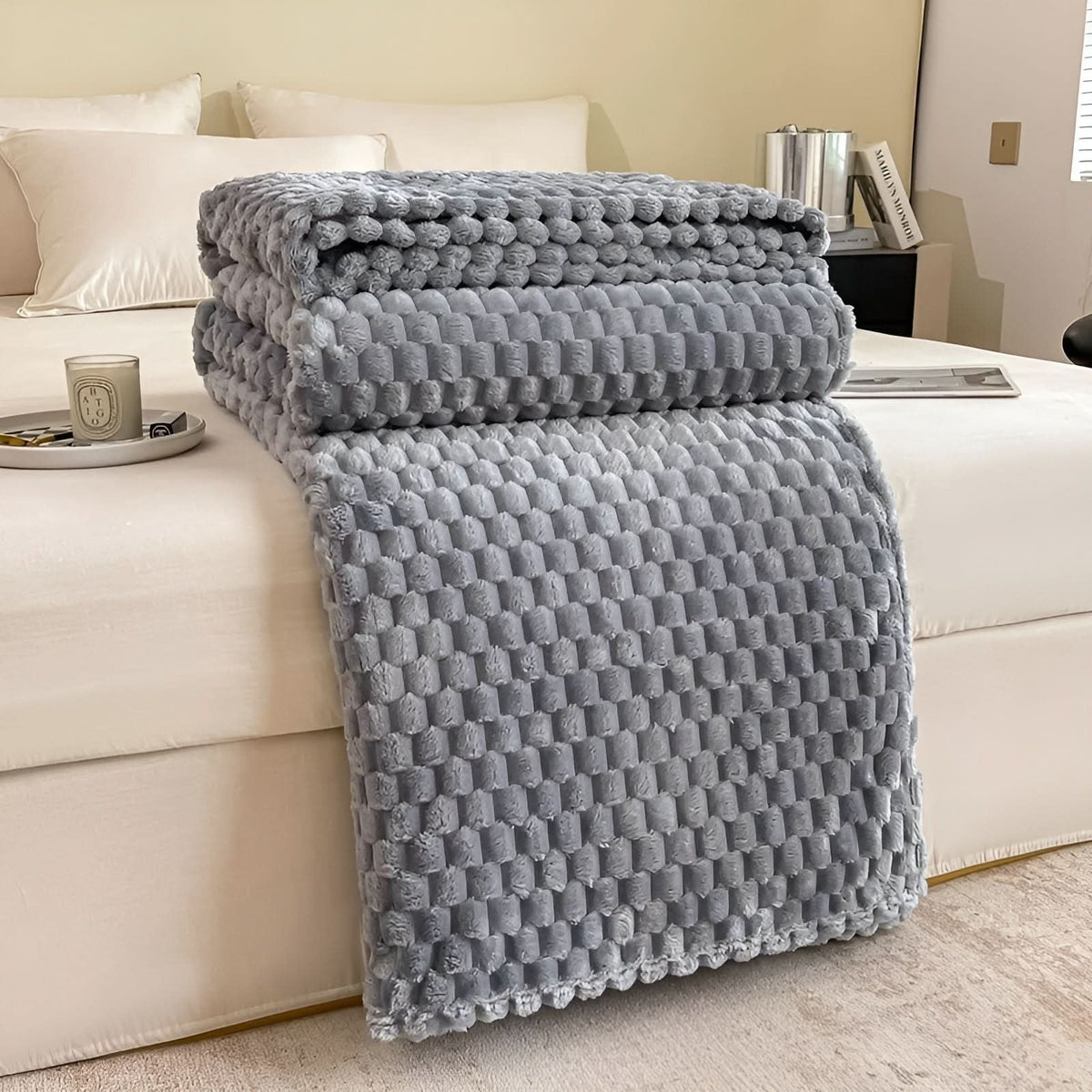 SCANDIVEIL – Couverture en microfibre pour une chaleur intérieure douce
